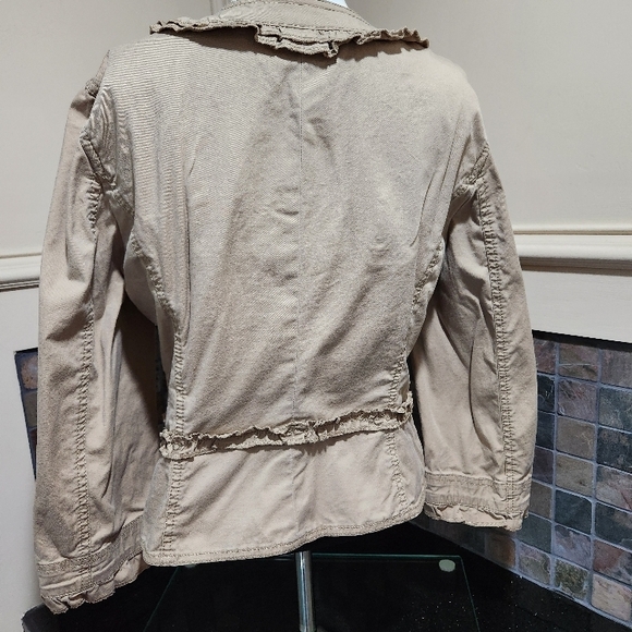 LOFT Ruffled Button-Up Jacket - Picture 4 of 5